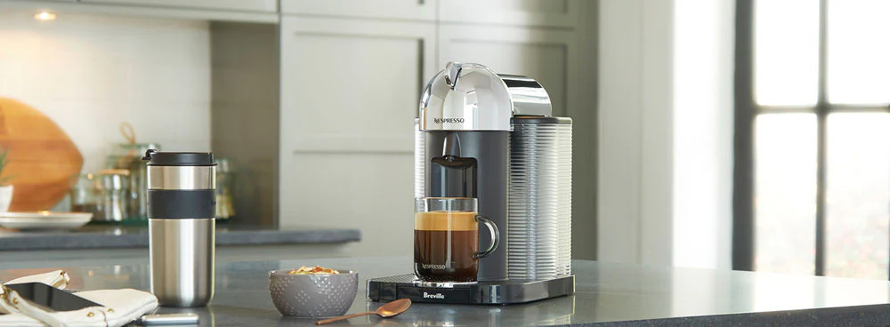 Nespresso Originaline CitiZ Espresso Machine and Aeroccino Bundle in Chrome - Image 2
